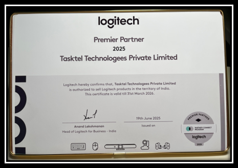 Logitech Premier Partner Certificate